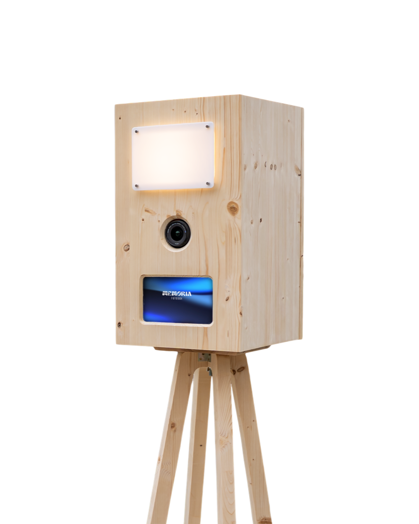 Memoria Fotobox mit Beleuchtung, Profi-Kamera und Touch-Display